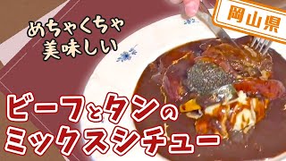 【岡山県】【やわらか】歯なんていらない程のお肉「ビーフとタンのミックスシチュー」