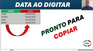 Como Inserir Data Automática no Excel | Macro VBA Passo a Passo