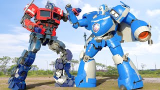 Transformers: Rise of The Beasts | The Great War of Optimus Prime vs Robot Blue Part 1
