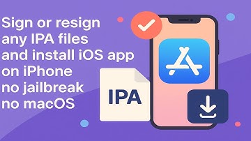 how sign or resign any ipa files and install ios app on iphone no jailbreak no macos