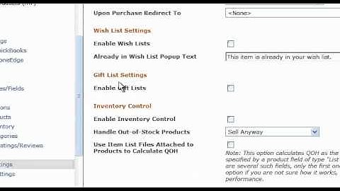 Enable Inventory Control