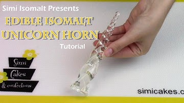 Edible Isomalt Unicorn Horn Tutorial