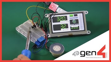 Temperature Indicating Control featuring gen4-uLCD-43DT