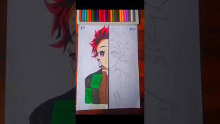 Drawing Tanjiro In 1 Hour Vs 10 Hour Mugen