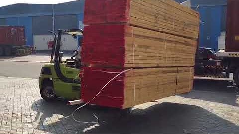 How to safely and quickly unload timber from containers ! Free education !