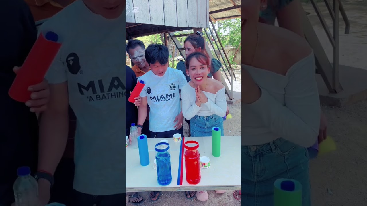 ប្រជែងរកទឹកពណ៌😂