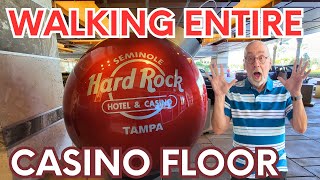 HD Hard Rock Tampa Casino Floor Walking Tour #casinotour #casino #tour