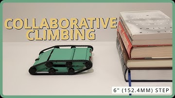 Climbing Steps with Full Body Rolling Robots