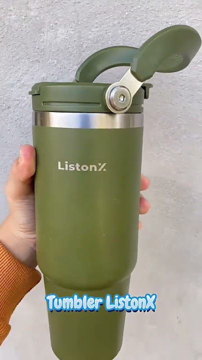 ListonX 900ml 304 Stainless Steel Handheld Thermos Insulated Vacuum Tumbler #ShopeeMY #ShopeeHaul