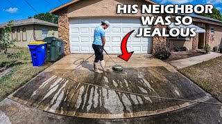 Pressure Washed This Driveway SO CLEAN His Neighbor HAD To Come Check It Out screenshot 3