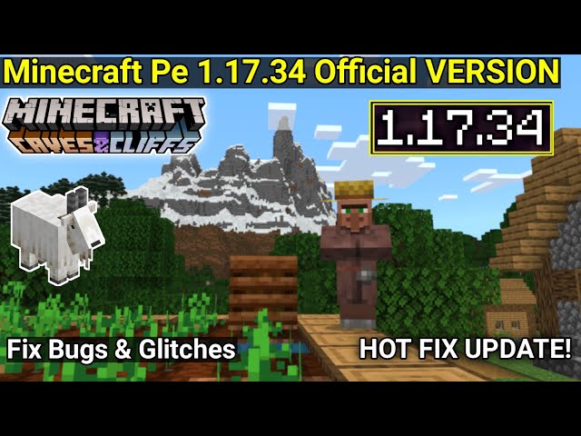 MINECRAFT PE 1.17.41 OFICIAL - NOVAS MELHORIAS DE DESEMPENHO E CORREÇÕES DE  BUGS !! 