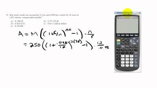 Math 101 Exam 3a #18
