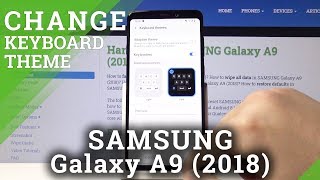 How to Change Keyboard Theme in SAMSUNG Galaxy A9 2018 – Select Keyboard Style screenshot 1