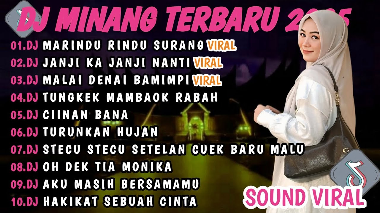 DJ MINANG TERBARU 2025 FULL BASS | VIRAL TIKTOK🎵DJ MARINDU RINDU SURANG DJ JANJI KA JANJI NANTI🎵