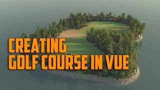 Adding map based materials to the Vue terrain. Golf course in Vue. Part 3 screenshot 5