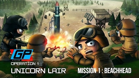 TINY TROOPERS 2 SPECIAL OPS | OPERATION 1 : UNICORN LAIR | MISSION : BEACHHEAD | ANDROID GAME PLAY