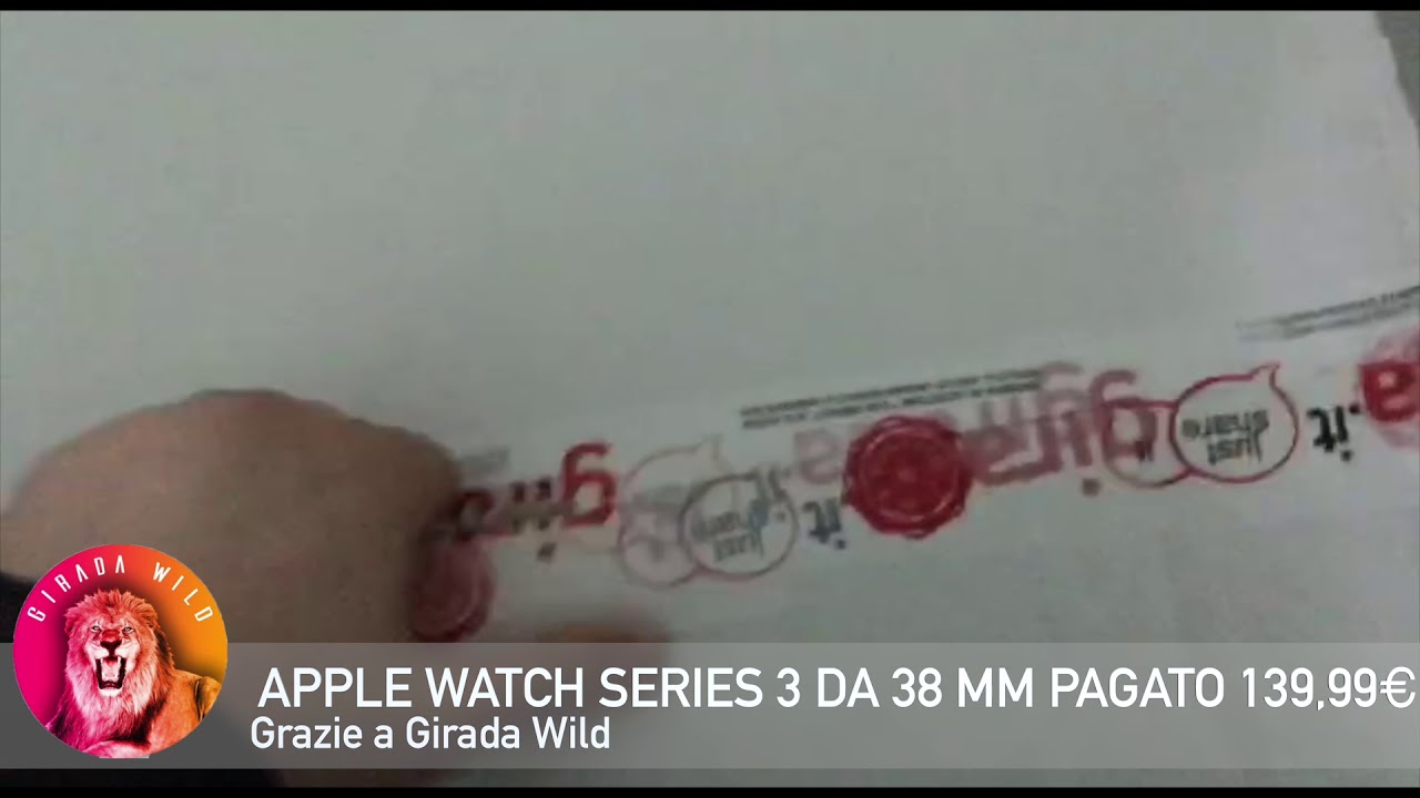 #35 Apple Watch Serie 3 38mm 139,99€ Unboxing Girada Wild
