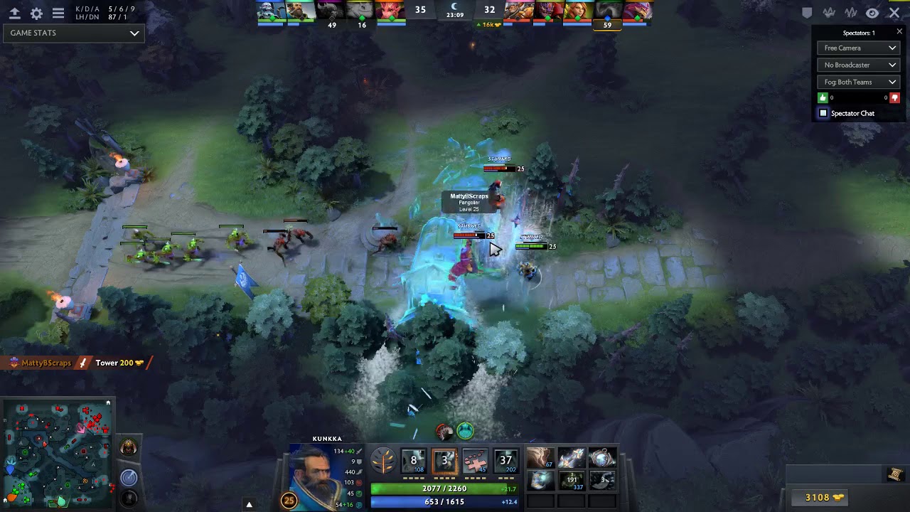 Kunkka Ghost Ship Fleet + Refresher  Orb