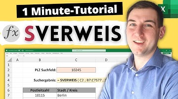 Excel SVERWEIS in nur 1 Minute einfach erklärt [Beispiel, Fehlermeldung #NV, Formel, Funktion]
