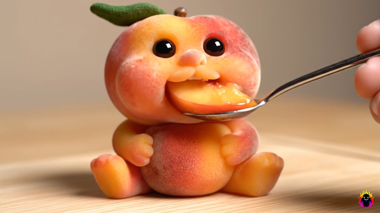 Weirdly Cute Food Babies 🍑 | Oddly Satisfying & Relaxing AI ASMR