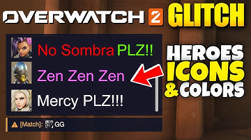 Overwatch 2 Glitch Heroes Icons and Change Text Colors in Chat