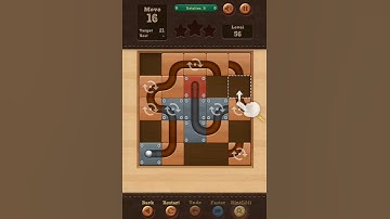 Roll the Ball slide puzzle Rotation D Pack Level 56 Solution