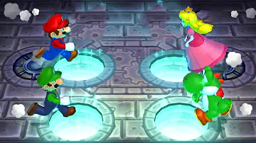 Mario Party 9 - Minigames - Mario vs Luigi vs Yoshi vs Peach