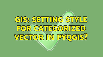 GIS: Setting style for categorized vector in PyQGIS?