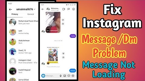 Fix Instagram message problem 2022 | Instagram dm not loading 2022