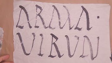 Calligraphy Session, Capitalis Rustica