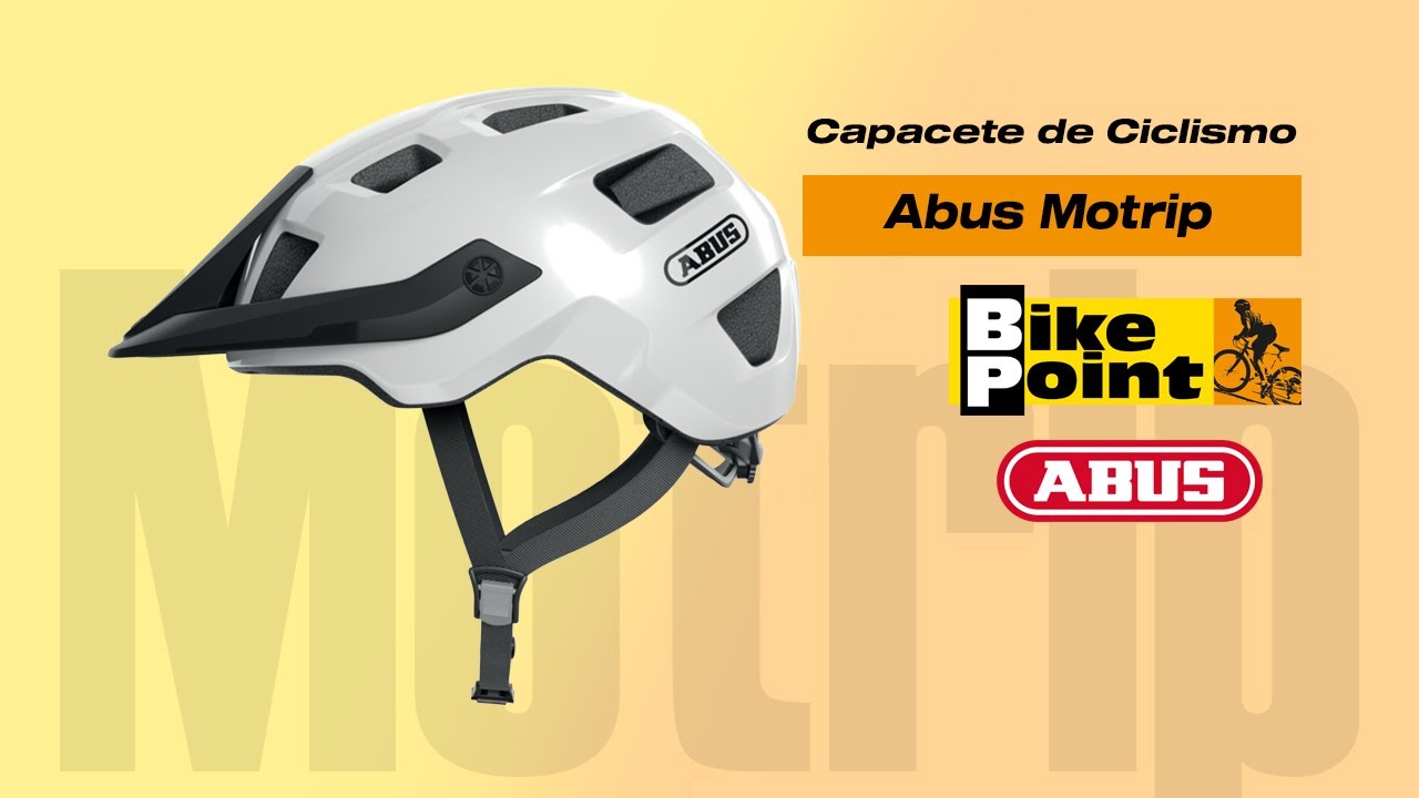 Capacete de Ciclismo Abus Motrip Branco