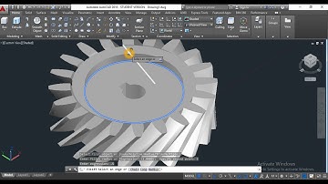 AUTO CAD TUTORIAL :- 6. How to draw a herringbone gear in auto cad