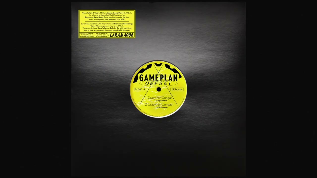 Game Plan - Crazy For Congas (XDB Reshape) (La Rama Records