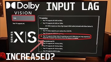 XBOX SERIES - Dolby Vision Input Lag Increased?