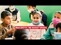 Inside A Young Refugees Classroom On A Very Special Day 