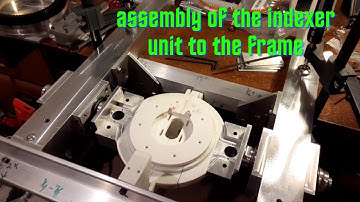 Installing the Arduino indexer into the frame. DIY 2 axis indexer for 5 axis position. 3-D printed