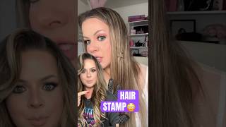 HAIR STAMP!?😳#hair #80shair #crimper #shorts