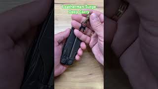 Leatherman Surge Deep Carry Clip &amp; Lanyard Ring for Piano Lock