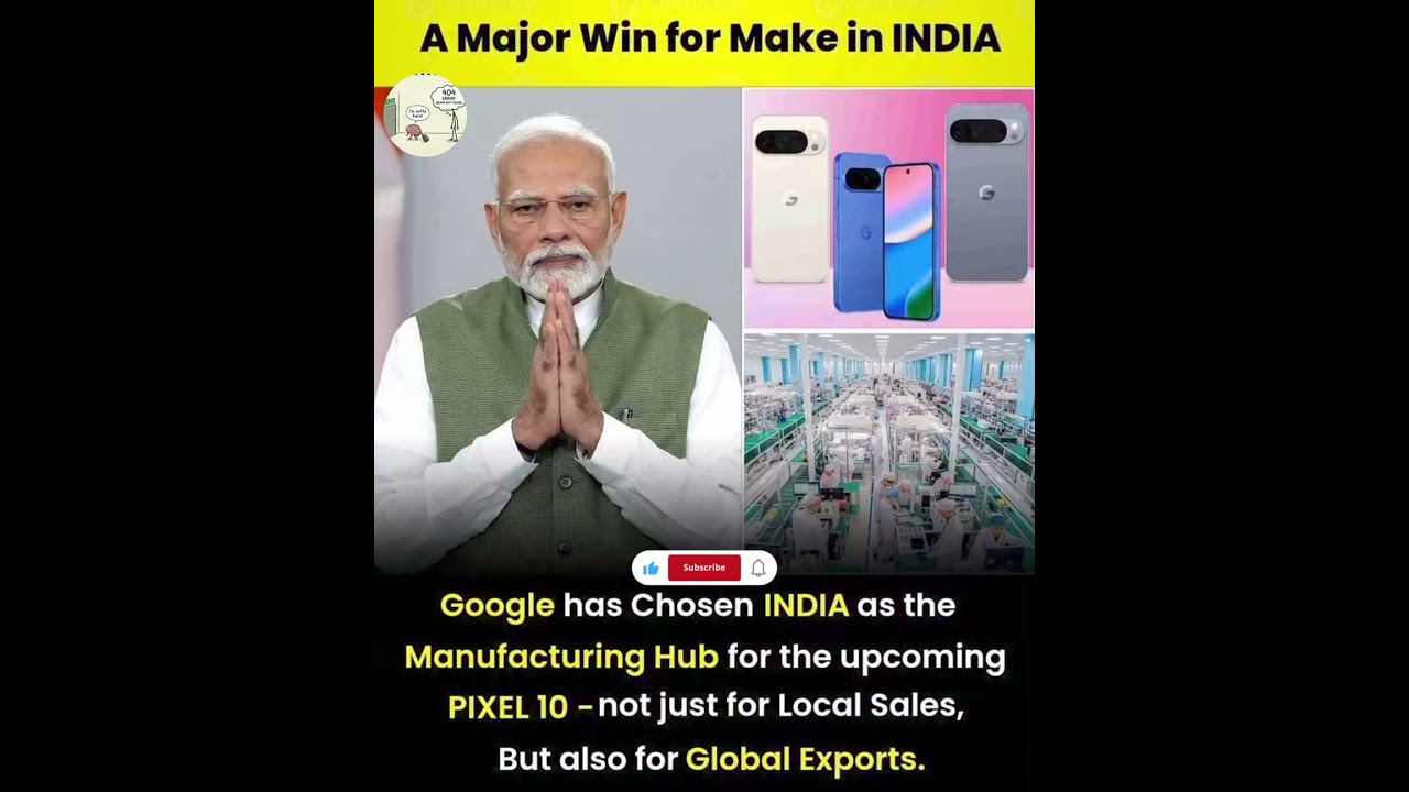 Google Pixel 10... Made in INDIA! 🇮🇳🔥 Huge Win for Modi Govt!