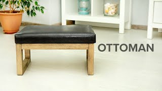📌 How to make a soft ottoman out of leather and wood screenshot 5