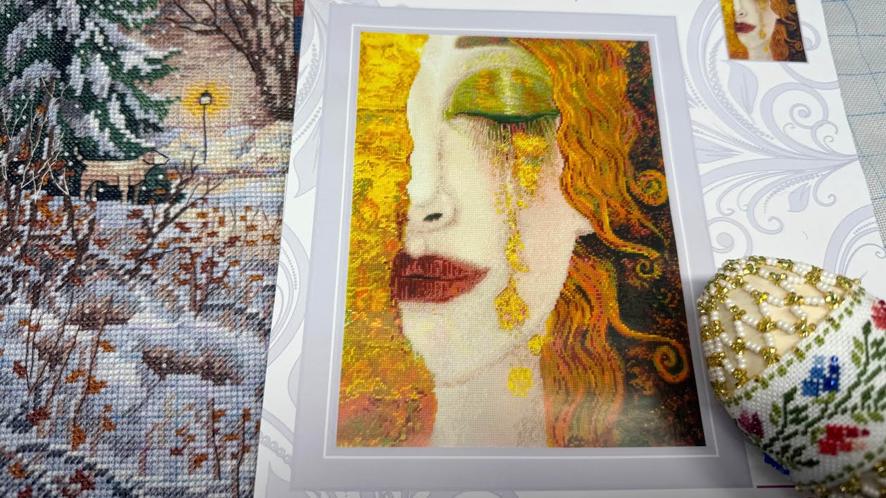 Февральский влог  / Dimensions, Риолис, Золотые ручки / вышивка крестом и бисером