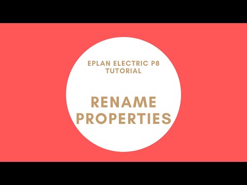 Rename Properties | EPLAN Electric P8