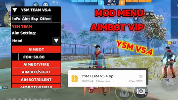 Hack FF OB50 | Mod Menu YSM V5.4 , Auto Headshot, Aimbot, Aimfov, ESP Định Vị