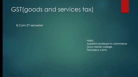 Chapter-1 tax structure in India(part-2)for b.com 3rd semester
