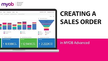 Creating a sales order in MYOB Acumatica (formerly MYOB Advanced)