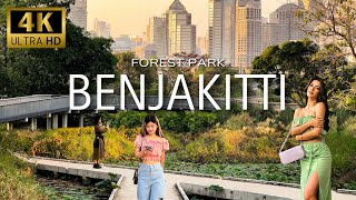 4K Ultra HD - BEST Benjakitti Forest Park Walking Tour | Bangkok, Thailand 2024