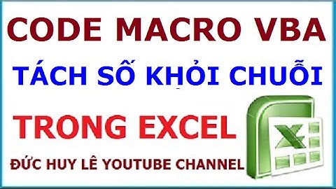 Hàm tách số ra khỏi chuỗi trong Excel 2003, 2007, 2010