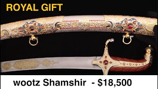 Wootz Shamshir, sword collection NOBLIE, unique damascus sword.