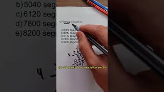 Aprenda MATEMÁTICA para TRANSFORMAR O TEMPO! #exercicio#questao#matematica