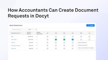 Accountants Can Create Document Requests in Docyt